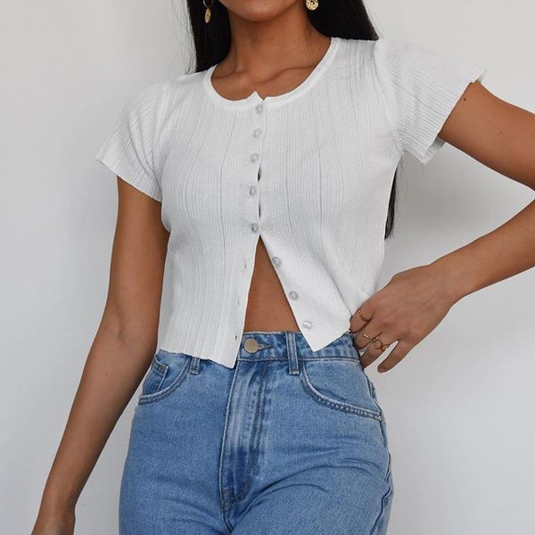 lofia roupas feminina o neck womens t shirts short kpop multiple colour crop button cardigan vetement femme, White
lofia roupas feminina o neck womens t shirts short kpop multiple colour crop button cardigan vetement femme, White