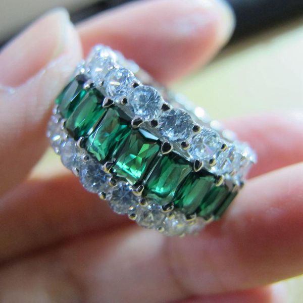 cluster rings 2021 fashion women real pure 925 sterling silver and created emerald cubic zircon stone anniversary jewelry, Golden;silver
cluster rings 2021 fashion women real pure 925 sterling silver and created emerald cubic zircon stone anniversary jewelry, Golden;silver