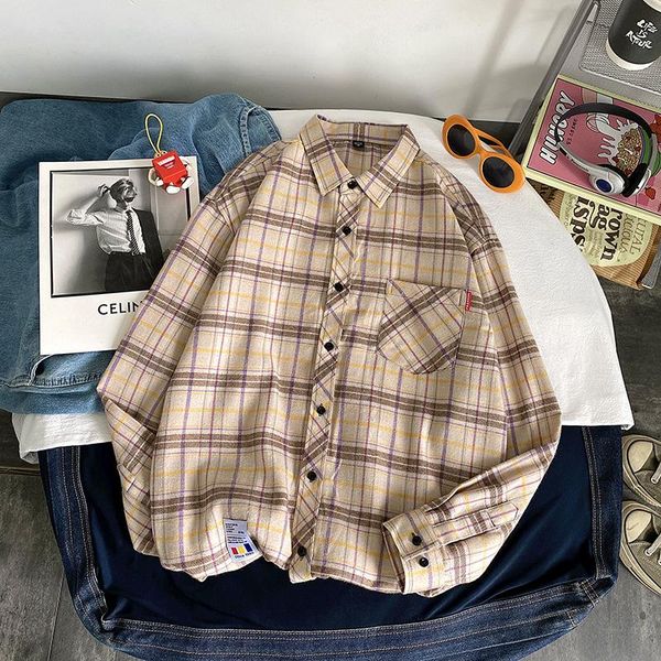 men's casual shirts business plaid printed long sleeve shirt professional tooling chens bank formal boyfriend overalls, White;black
men's casual shirts business plaid printed long sleeve shirt professional tooling chens bank formal boyfriend overalls, White;black