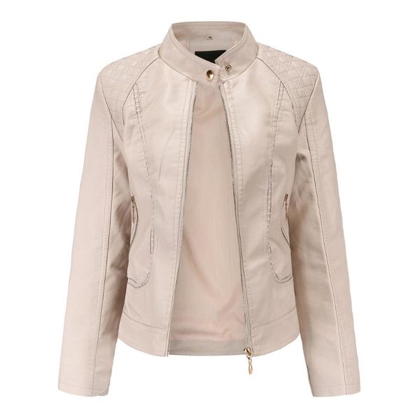 women's jackets chamsgend female 2021 design spring autumn pu leather jacket soft outwear coat slim zipper motorcycle parka 1024, Black;brown
women's jackets chamsgend female 2021 design spring autumn pu leather jacket soft outwear coat slim zipper motorcycle parka 1024, Black;brown