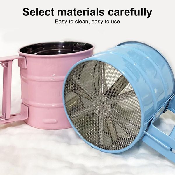 handheld flour sieve semi automatic hand squeezing mesh screen sugar sifter kitchen baking tool & pastry tools
handheld flour sieve semi automatic hand squeezing mesh screen sugar sifter kitchen baking tool & pastry tools