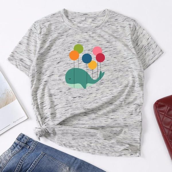 women's t-shirt summer women t shirt cotton 5xl plus size whale balloon print short sleeve o neck oversized woman graphic tee casual t, White
women's t-shirt summer women t shirt cotton 5xl plus size whale balloon print short sleeve o neck oversized woman graphic tee casual t, White