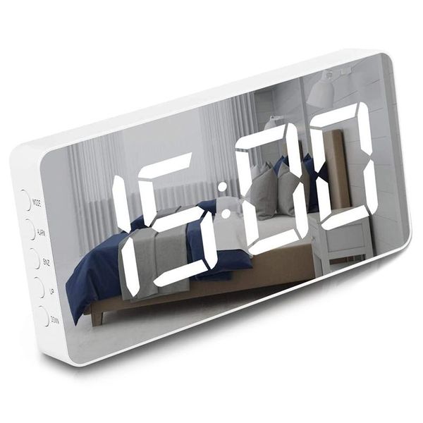 other clocks & accessories alarm clock large mirrored led display snooze function workday dimming mode bedside for bedroom decor
other clocks & accessories alarm clock large mirrored led display snooze function workday dimming mode bedside for bedroom decor