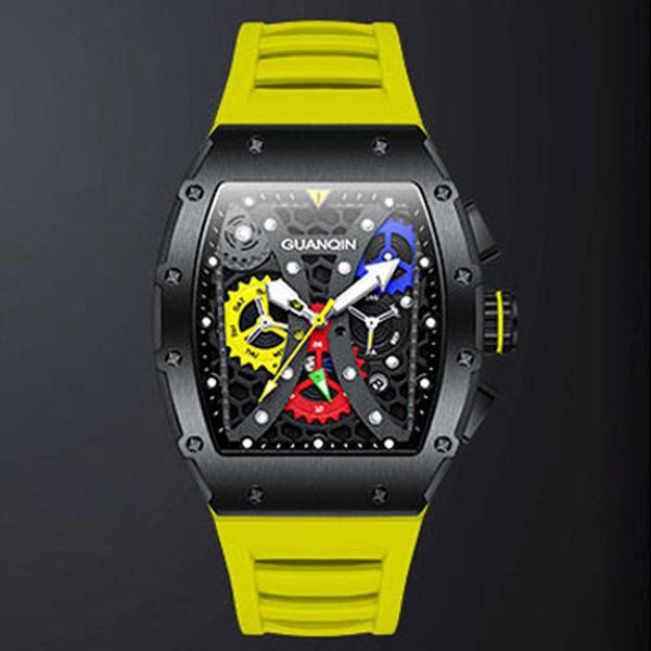 wristwatches horloges mannen skeleton watch guanqin brand 2021 automatic movement sapphire waterproof tonneau shape fashion design, Slivery;brown
wristwatches horloges mannen skeleton watch guanqin brand 2021 automatic movement sapphire waterproof tonneau shape fashion design, Slivery;brown
