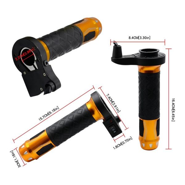 motorcycle heated grip handle warmers motobike heating grips for 22mm throttle handlebars
motorcycle heated grip handle warmers motobike heating grips for 22mm throttle handlebars