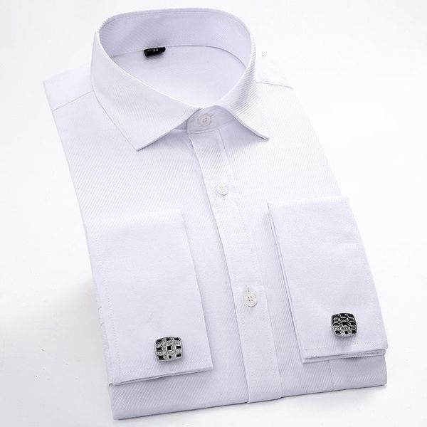 men's dress shirts long sleeve formal solid color men shirt french cuff cutaway collar pocket male clothes dinner wedding spring1 7g8v, White;black
men's dress shirts long sleeve formal solid color men shirt french cuff cutaway collar pocket male clothes dinner wedding spring1 7g8v, White;black