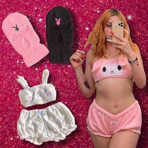 2 pcs women kawaii pajamas sleepwear adults cute spaghetti strap dog bunny tank crop shorts loungewear, Black;red
2 pcs women kawaii pajamas sleepwear adults cute spaghetti strap dog bunny tank crop shorts loungewear, Black;red