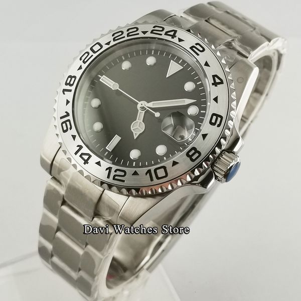40mm sterile men watches black iron plate steel razor saffierglass man 24 jewels japan nh35 automatic movement, Slivery;brown
40mm sterile men watches black iron plate steel razor saffierglass man 24 jewels japan nh35 automatic movement, Slivery;brown