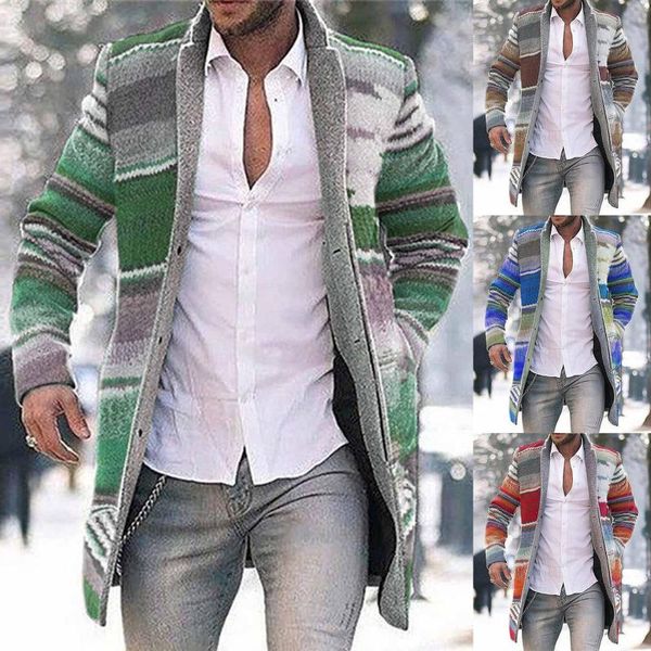 men's wool & blends cardigan plaid print long-sleeved woolen coat medium long hoodie windbreaker sleeve free, Black
men's wool & blends cardigan plaid print long-sleeved woolen coat medium long hoodie windbreaker sleeve free, Black