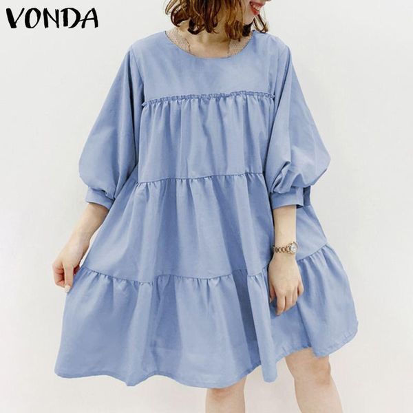 casual dress 2021 vonda women o neck half sleeve solid dresses plus size short robe femme bohemian vestidos beach sundress, Black;gray
casual dress 2021 vonda women o neck half sleeve solid dresses plus size short robe femme bohemian vestidos beach sundress, Black;gray