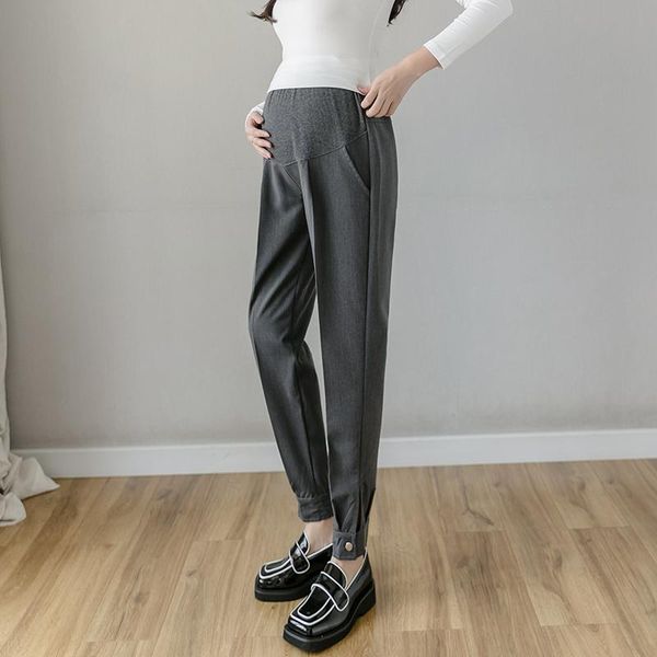 spring and autumn loose pregnant women pants work professional trousers high waist ankle-length maternity belly formal bottoms, White
spring and autumn loose pregnant women pants work professional trousers high waist ankle-length maternity belly formal bottoms, White