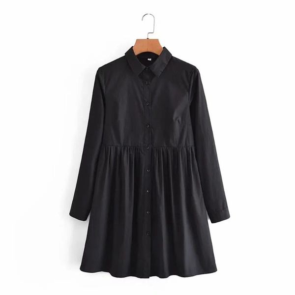 casual dresses black a-line mini shirt womens dress female 2021 lapel collar long sleeve elegant preppy style, Black;gray
casual dresses black a-line mini shirt womens dress female 2021 lapel collar long sleeve elegant preppy style, Black;gray