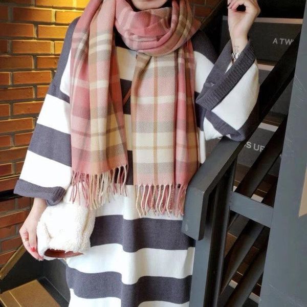 plaid stripe imitation cashmere tassel shawl girl in matching color scarf women pleated scarves, Blue;gray
plaid stripe imitation cashmere tassel shawl girl in matching color scarf women pleated scarves, Blue;gray
