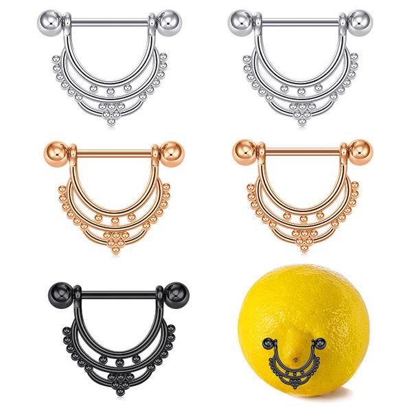 2pcs fashion stainless steel rose gold barbell u shaped water drop nipple ring women body piercing jewelry, Silver
2pcs fashion stainless steel rose gold barbell u shaped water drop nipple ring women body piercing jewelry, Silver