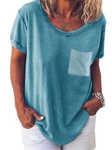 women's t-shirt 2021 loose casual women t-shirts short sleeve oversized blue summer streetwear pockets tee large size lady 3xl top, White
women's t-shirt 2021 loose casual women t-shirts short sleeve oversized blue summer streetwear pockets tee large size lady 3xl top, White