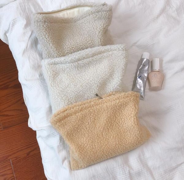 women solid retro warm lambswool large capacity square cosmetic bag winter mix color
women solid retro warm lambswool large capacity square cosmetic bag winter mix color