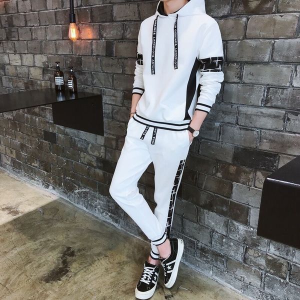 mens sweater autumn new hooded sweater men's korean fashion casual suit sportswear coat student pants, Black
mens sweater autumn new hooded sweater men's korean fashion casual suit sportswear coat student pants, Black
