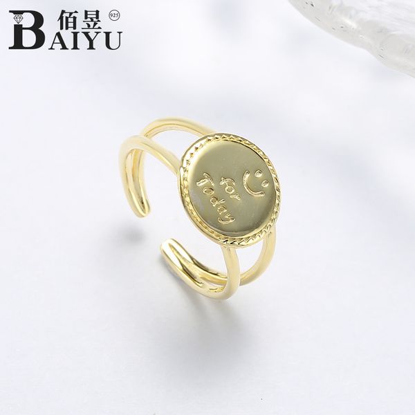 s925 smile girl's temperament simple cold wind ring open silver hand ornament
s925 smile girl's temperament simple cold wind ring open silver hand ornament