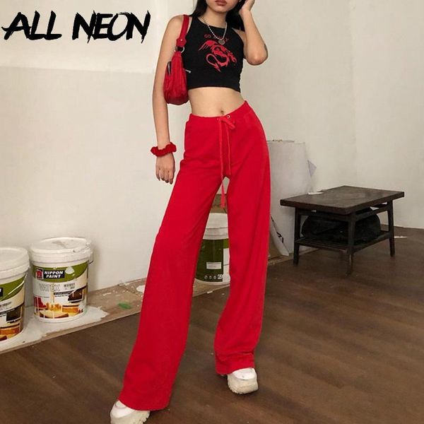 allneon harajuku vintage high waist red velvet pants y2k streetwear letter embroidery bandage wide-leg trousers punk outfits women's &, Black;white
allneon harajuku vintage high waist red velvet pants y2k streetwear letter embroidery bandage wide-leg trousers punk outfits women's &, Black;white