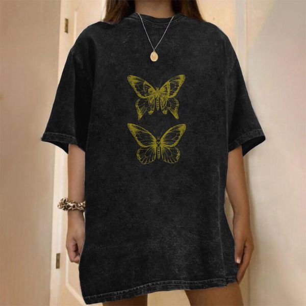 women's t-shirt vintage oversized butterfly female tshirt casual t-shirts women summer 2021 short sleeve tees printed tee shirt, White
women's t-shirt vintage oversized butterfly female tshirt casual t-shirts women summer 2021 short sleeve tees printed tee shirt, White