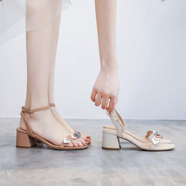 dress shoes net red ins mid heel sandals lady 2021 versatile one line fashion thick high heels, Black
dress shoes net red ins mid heel sandals lady 2021 versatile one line fashion thick high heels, Black