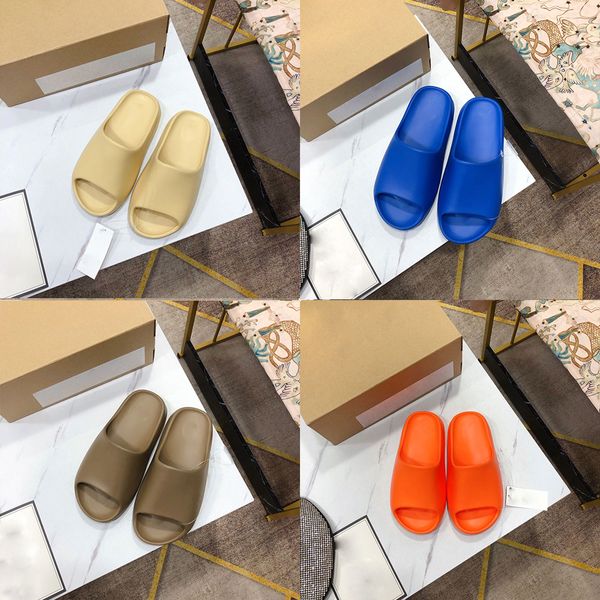 2021 designer slides sandals mens womens summer slippers desert sand earth brown bone white pure core enflame orange resin foam runner slide, Black
2021 designer slides sandals mens womens summer slippers desert sand earth brown bone white pure core enflame orange resin foam runner slide, Black