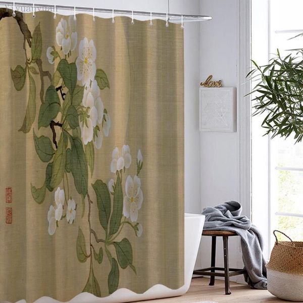 shower curtains chinese style traditional painting printed curtain for bathroom with hook waterproof polyester fabric
shower curtains chinese style traditional painting printed curtain for bathroom with hook waterproof polyester fabric
