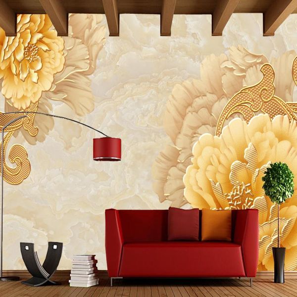 wallpapers modern wallpaper, golden peony natural landscape murals for the living room, bedroom, dining room background home roll paper
wallpapers modern wallpaper, golden peony natural landscape murals for the living room, bedroom, dining room background home roll paper
