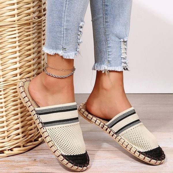sandals women's slippers 2021 summer joker baotou half-trailer ins tide flat out non-slip woven and slippers., Black
sandals women's slippers 2021 summer joker baotou half-trailer ins tide flat out non-slip woven and slippers., Black