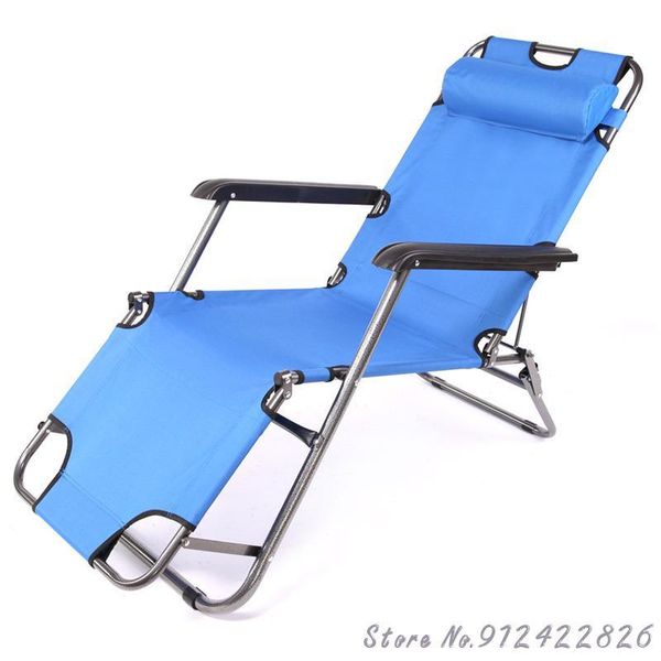 camp furniture folding chair lunch break multifunctional outdoor portable beach lounge office simple nap bed lazy