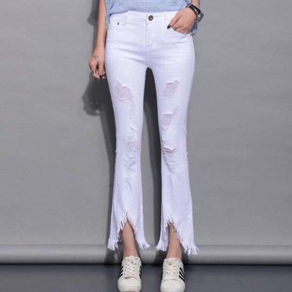 women's jeans #3101 2021 distressed white/black ripped for women fashion stretch denim flare bell bottom femme tassel, Blue
women's jeans #3101 2021 distressed white/black ripped for women fashion stretch denim flare bell bottom femme tassel, Blue