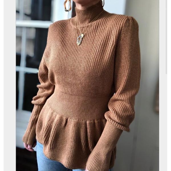 high waist knitted sweater womens neck long sleeve knit simple pure color fashion slim pullover outwear women's sweaters, White;black
high waist knitted sweater womens neck long sleeve knit simple pure color fashion slim pullover outwear women's sweaters, White;black