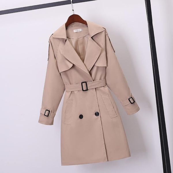 women's trench coats women casual long coat with sashes double breasted windbreaker 2021 chic office raincoat ladies outerwear, Tan;black
women's trench coats women casual long coat with sashes double breasted windbreaker 2021 chic office raincoat ladies outerwear, Tan;black