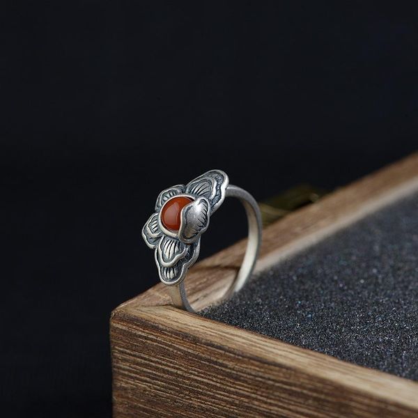 silver ring original pure s925 sterling rings for women jewelry open adjustable size red agate matte flower cluster, Golden;silver
silver ring original pure s925 sterling rings for women jewelry open adjustable size red agate matte flower cluster, Golden;silver