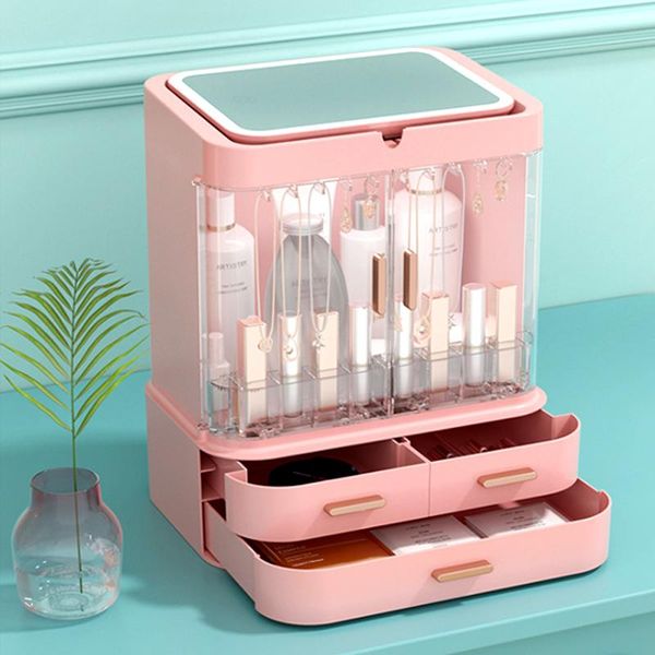 storage boxes & bins cosmetic box deskaccessories skin care products waterproof rack dustproof led makeup mirror bathroom
storage boxes & bins cosmetic box deskaccessories skin care products waterproof rack dustproof led makeup mirror bathroom
