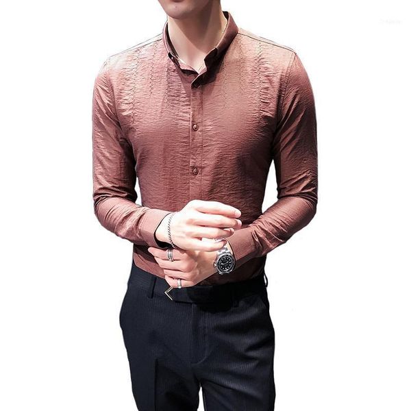 korean tuxedo brand slim fit dress shirts mens long sleeve embroidery business social shirt male clothing 3xl-m1, White;black
korean tuxedo brand slim fit dress shirts mens long sleeve embroidery business social shirt male clothing 3xl-m1, White;black