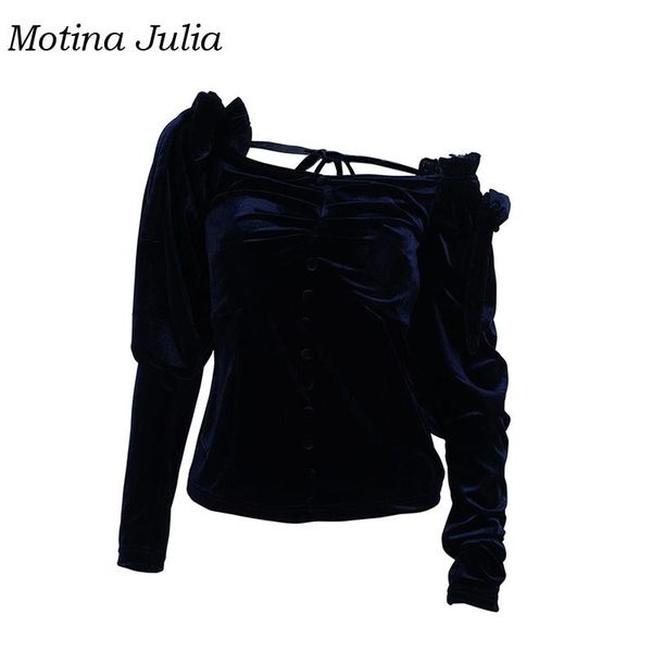 women's blouses & shirts motina julia style ruffle shirt women puff sleeve vintage gold velvet party club streetwear female blusas, White
women's blouses & shirts motina julia style ruffle shirt women puff sleeve vintage gold velvet party club streetwear female blusas, White
