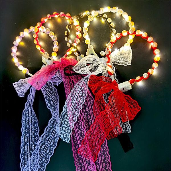 party decoration led luminous fairy white pearl bow ribbon headband tied hair forest headdress birthday wedding toy gift
party decoration led luminous fairy white pearl bow ribbon headband tied hair forest headdress birthday wedding toy gift