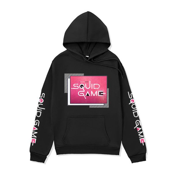 square letter pattern men's 3d printed squid game hoodie one lucky day front man crew neck sweatshirt hoodie, Black
square letter pattern men's 3d printed squid game hoodie one lucky day front man crew neck sweatshirt hoodie, Black