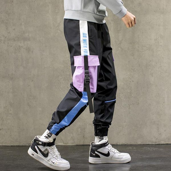 men's pants 2021 men ins fashion hip hop spring summer thin pencil trousers male casual loose style patchwork cargo, Black
men's pants 2021 men ins fashion hip hop spring summer thin pencil trousers male casual loose style patchwork cargo, Black