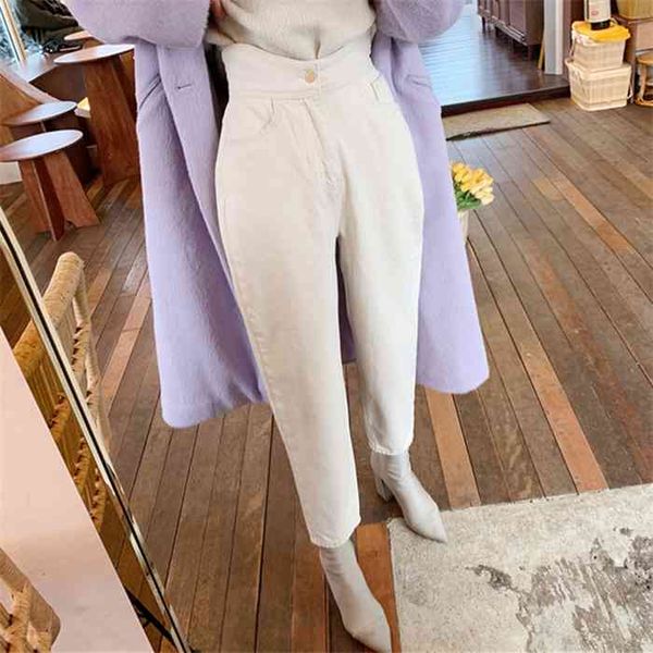 bgteever women harem pants fashion high waist loose white denim jeans female buttons trousers spring streetwear, Blue
bgteever women harem pants fashion high waist loose white denim jeans female buttons trousers spring streetwear, Blue