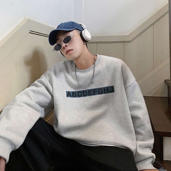 perth fashion letter printed sweater round neck pullover long sleeve handsome loose bottomed shirt, Black
perth fashion letter printed sweater round neck pullover long sleeve handsome loose bottomed shirt, Black