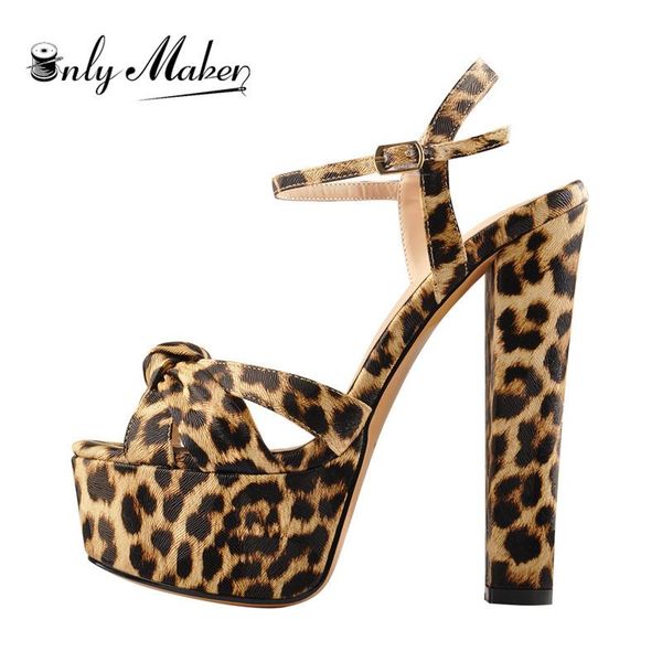 onlymaker women's platform block thick 16cm ankle strap leopard print party sandals for summer, Black
onlymaker women's platform block thick 16cm ankle strap leopard print party sandals for summer, Black