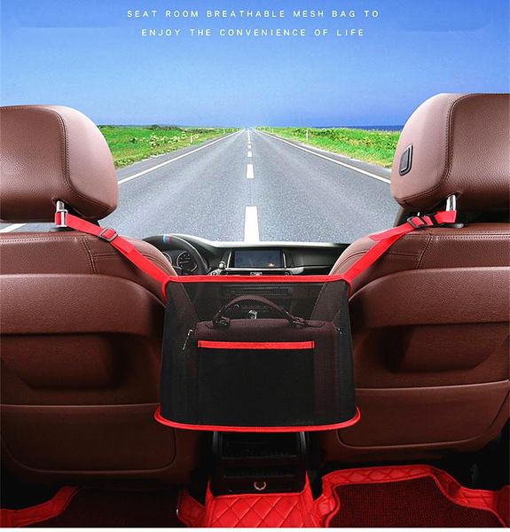 car organizer net pocket handbag holder purse seat side storage mesh bag blk/red
car organizer net pocket handbag holder purse seat side storage mesh bag blk/red
