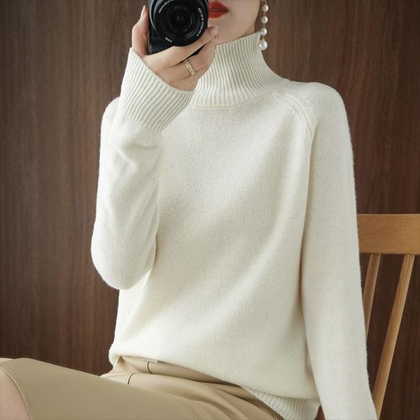 fashion casual solid color womens sweater semi turtleneck women autumn and winter wear style with long sleeve loose knit, White;black
fashion casual solid color womens sweater semi turtleneck women autumn and winter wear style with long sleeve loose knit, White;black