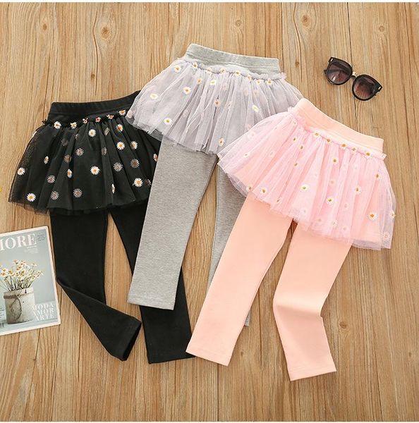 girls' leggings 2021 spring and autumn small daisy mesh fake two-piece skirt pants korean cotton trousers for baby, Blue
girls' leggings 2021 spring and autumn small daisy mesh fake two-piece skirt pants korean cotton trousers for baby, Blue