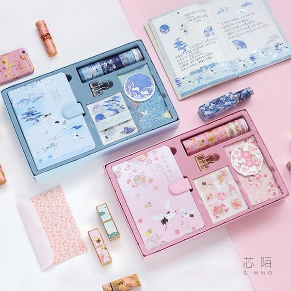 1set chinese antiquity style notebook portable traveler diary stationery gift clips stickers tape box student supplies notepads, Purple;pink
1set chinese antiquity style notebook portable traveler diary stationery gift clips stickers tape box student supplies notepads, Purple;pink
