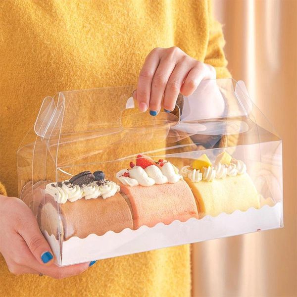 gift wrap 5pcs transparent cake box with handle clear plastic roll boxes paper tray cupcake container party favors for shop
gift wrap 5pcs transparent cake box with handle clear plastic roll boxes paper tray cupcake container party favors for shop