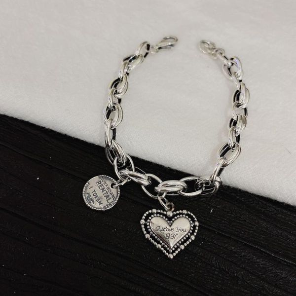 charm bracelets 925 sterling silver bracelet fashion vintage punk peach heart geometry pendant for man woman party jewelry gifts, Golden;silver
charm bracelets 925 sterling silver bracelet fashion vintage punk peach heart geometry pendant for man woman party jewelry gifts, Golden;silver