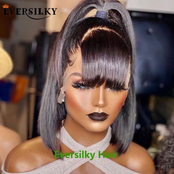 lace wigs high poytail #1 jet black silky straight short bob human hair with bangs 200density 13x6 deep part front, Black;brown
lace wigs high poytail #1 jet black silky straight short bob human hair with bangs 200density 13x6 deep part front, Black;brown